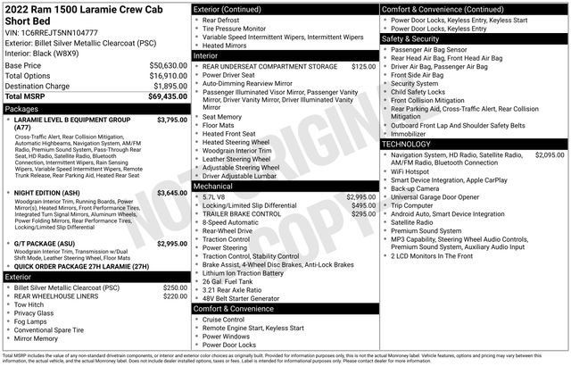 Used 2022 RAM 1500 Laramie RWD image 17