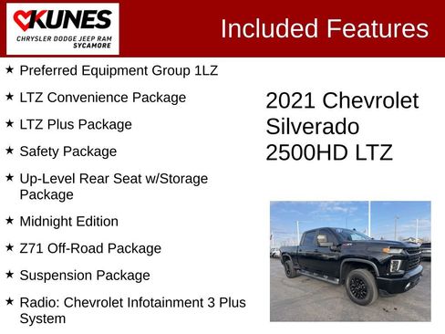 Used 2021 Chevrolet Silverado 2500 LTZ w/ LTZ Plus Package AWD/4WD image 3