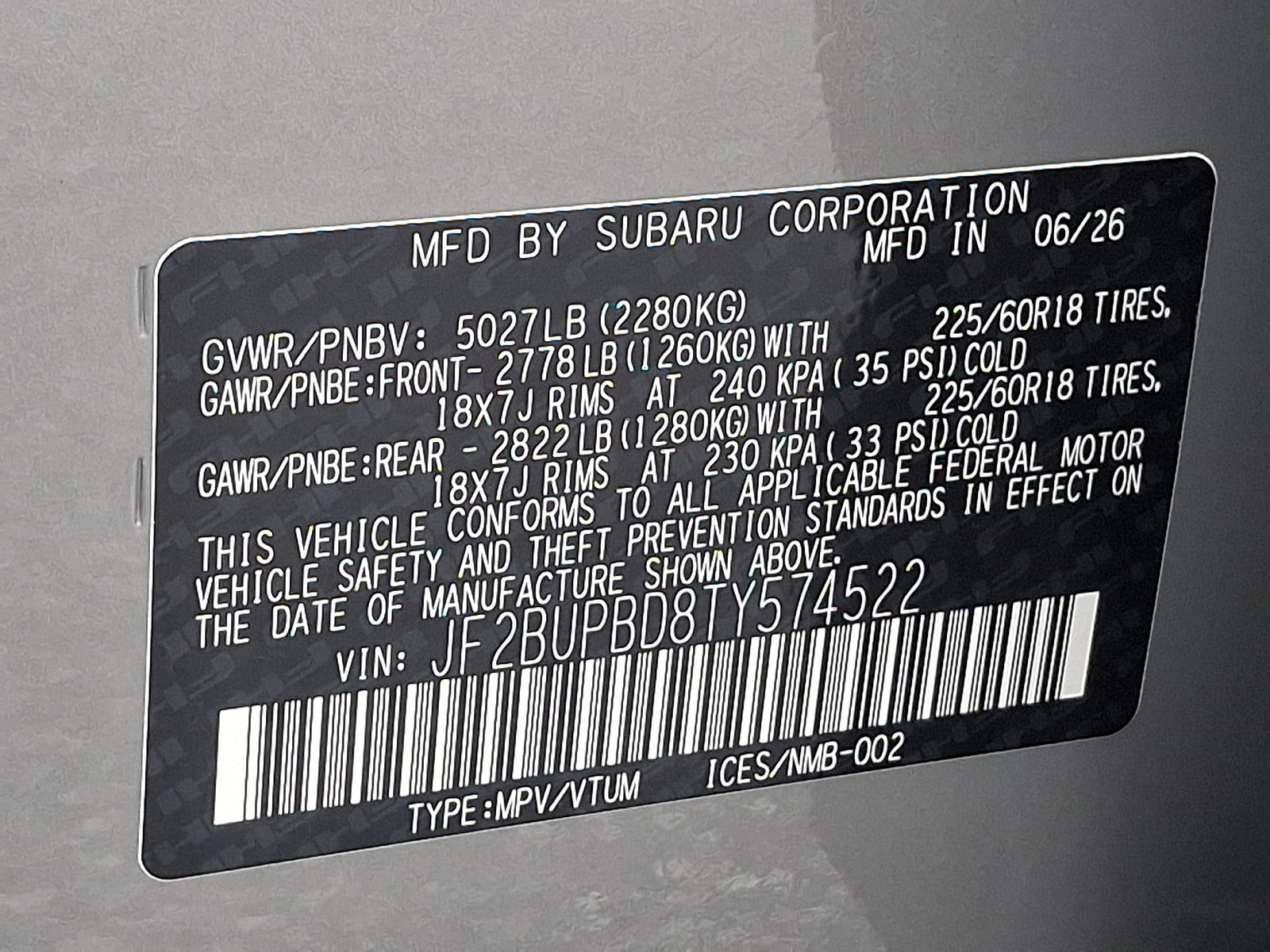 New 2026 Subaru Outback Premium AWD/4WD image 18