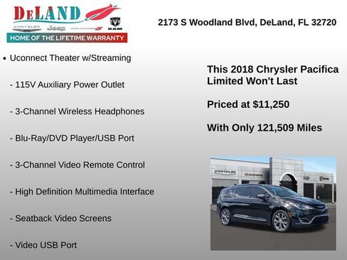 Used 2018 Chrysler Pacifica Limited w/ Tire & Wheel Group FWD image 24