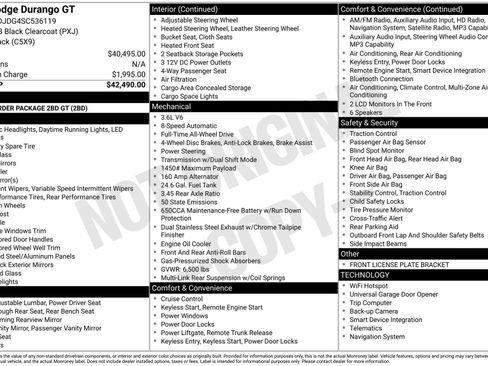 Used 2025 Dodge Durango GT AWD/4WD image 4