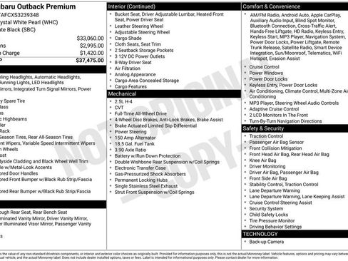 Certified 2025 Subaru Outback Premium image 26