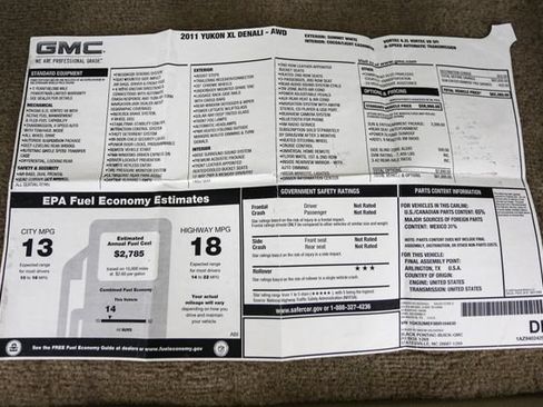 Used 2011 GMC Yukon XL Denali AWD/4WD image 44