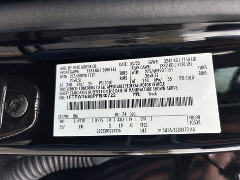 Used 2023 Ford F150 XLT w/ Equipment Group 302A High AWD/4WD image 34