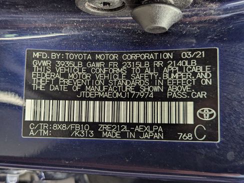 Used 2021 Toyota Corolla LE w/ Carpet Mat Package (TMS) image 33