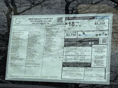 New 2026 Nissan Frontier PRO-4X w/ Pro Premium Package image 5