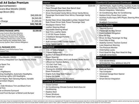 Used 2023 Audi A4 2.0T Premium w/ Convenience Package image 9