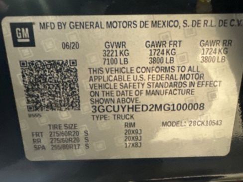 Used 2021 Chevrolet Silverado 1500 High Country w/ Technology Package image 12