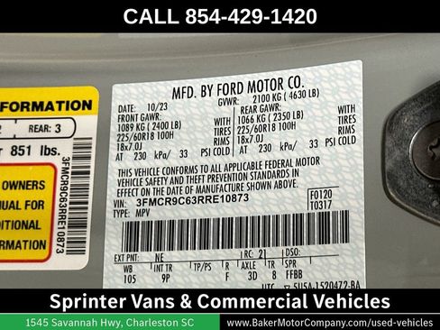 Used 2024 Ford Bronco Sport Outer Banks w/ Tech Package AWD/4WD image 34