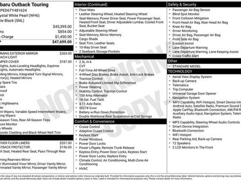 Certified 2026 Subaru Outback Touring AWD/4WD image 35