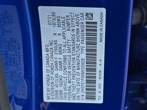 Used 2022 Honda Civic Touring image 28