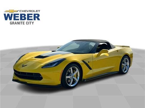 Used 2015 Chevrolet Corvette Stingray Convertible w/ Carbon Flash Badge Package RWD image 1