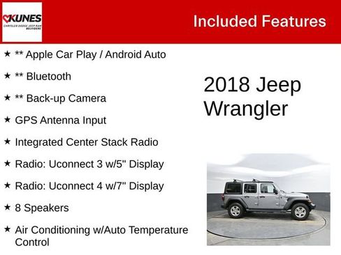 Used 2018 Jeep Wrangler Unlimited Sport S image 2
