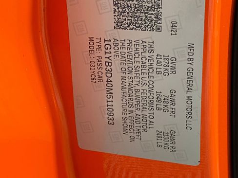 Used 2021 Chevrolet Corvette Stingray Preferred Conv w/ Z51 Performance Package image 19