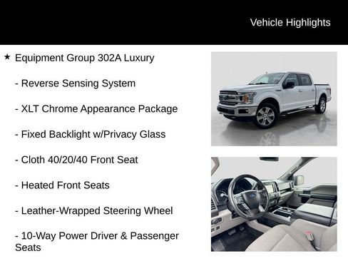 Used 2018 Ford F150 XLT w/ Equipment Group 302A Luxury image 11