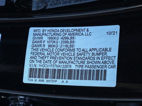 Used 2021 Honda Accord EX-L image 32