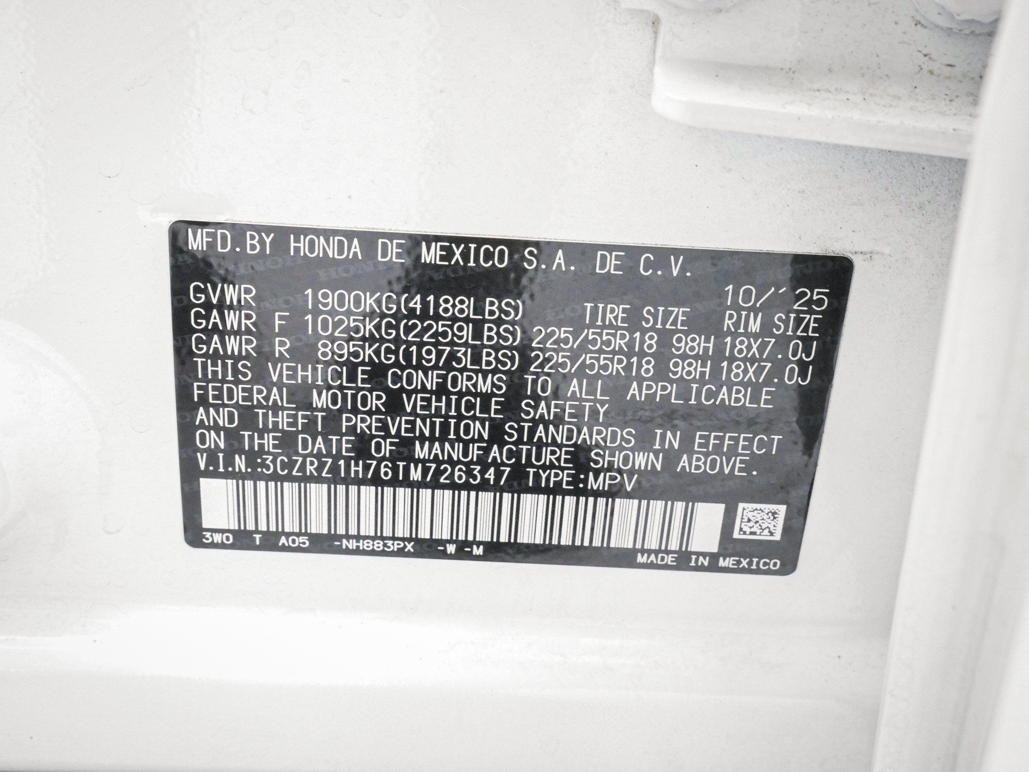 Certified 2026 Honda HR-V EX-L image 32