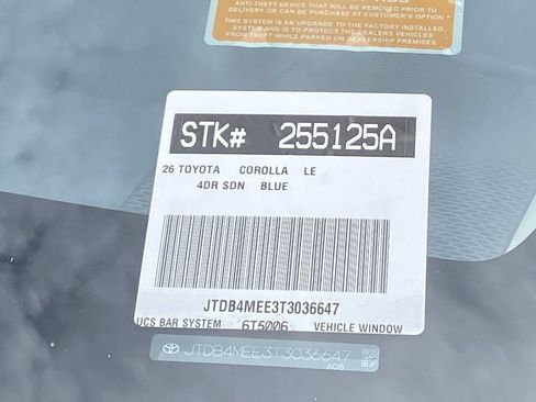 Certified 2026 Toyota Corolla LE FWD image 37