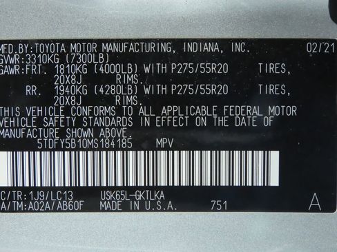 Used 2021 Toyota Sequoia Limited image 36