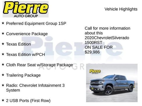 Used 2020 Chevrolet Silverado 1500 RST w/ Texas Edition AWD/4WD image 7