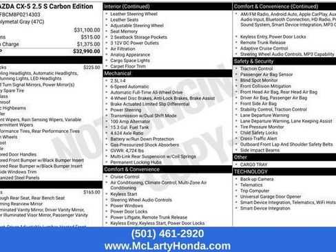 Used 2023 MAZDA CX-5 Carbon Edition AWD/4WD image 16