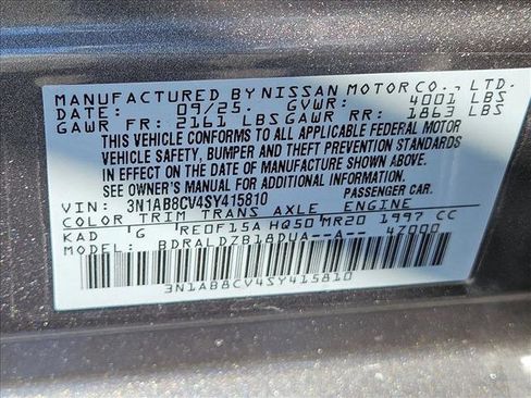 New 2025 Nissan Sentra SV image 16