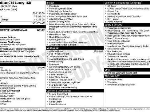 Certified 2023 Cadillac CT5 Luxury AWD/4WD image 14