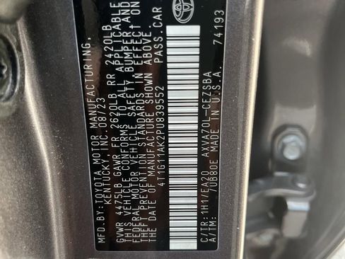 Used 2023 Toyota Camry SE FWD image 39