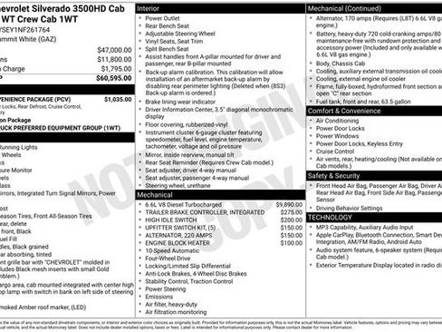 Used 2022 Chevrolet Silverado 3500 W/T w/ WT Convenience Package AWD/4WD image 27