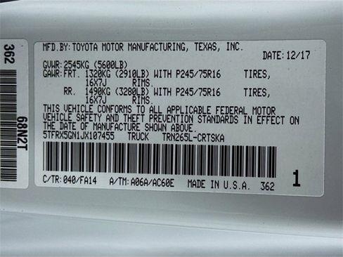 Certified 2018 Toyota Tacoma SR image 26