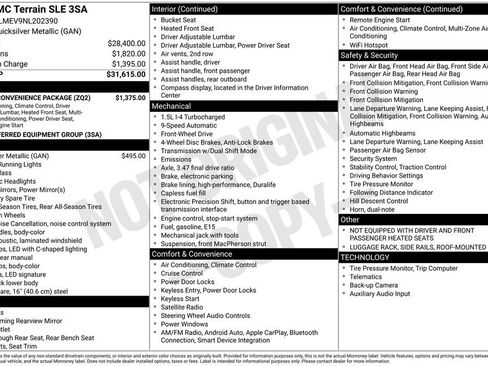Used 2022 GMC Terrain SLE w/ Driver Convenience Package FWD image 21