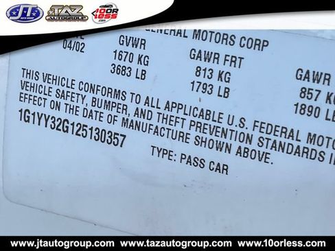 Used 2002 Chevrolet Corvette Convertible w/ Preferred Equipment Group2 RWD image 14