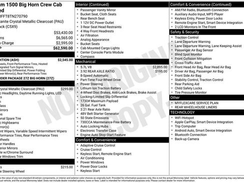 Used 2026 RAM 1500 Big Horn w/ Night Edition AWD/4WD image 8
