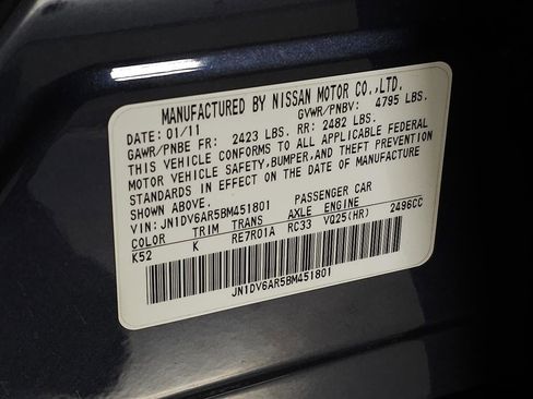 Used 2011 INFINITI G25 x w/ Moonroof Pkg image 27