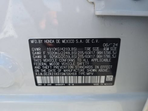 Certified 2025 Honda HR-V LX image 29