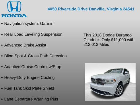 Used 2018 Dodge Durango Citadel w/ Technology Group image 17