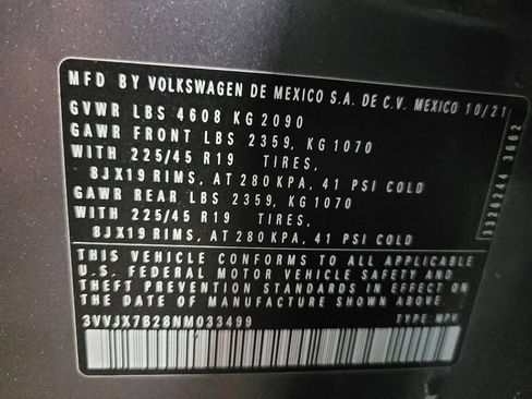 Used 2022 Volkswagen Taos SEL AWD/4WD image 33