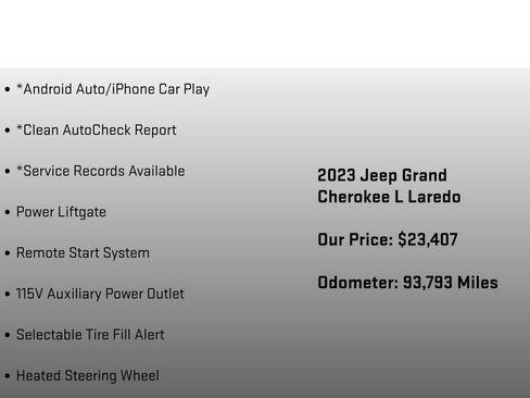 Used 2023 Jeep Grand Cherokee L Laredo w/ Luxury Tech Group I RWD image 18