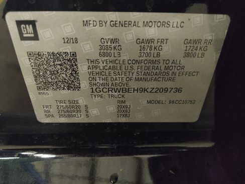 Used 2019 Chevrolet Silverado 1500 Custom w/ Custom Value Package RWD image 33