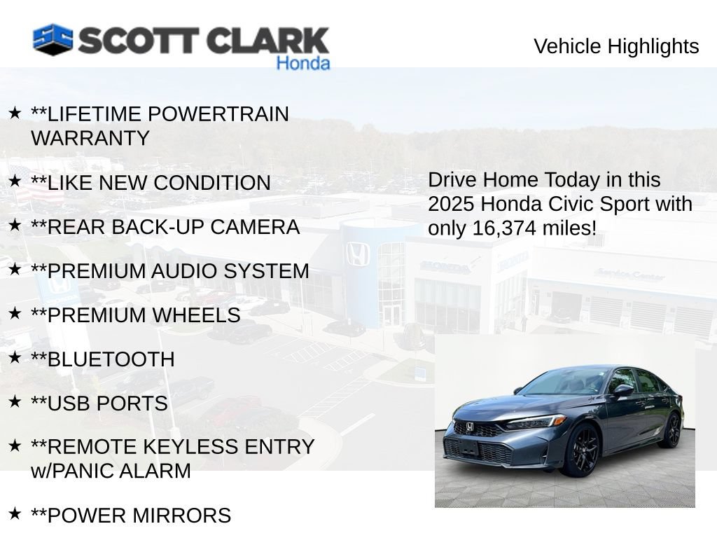 Used 2025 Honda Civic Sport image 11