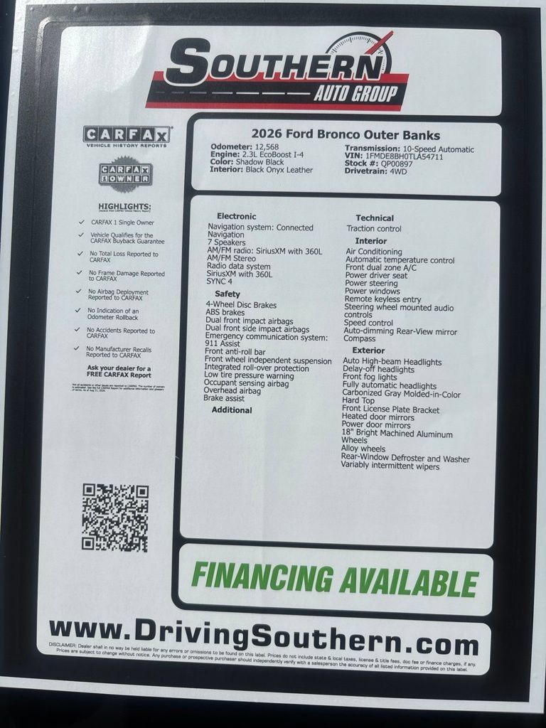 Used 2026 Ford Bronco Outer Banks AWD/4WD image 27