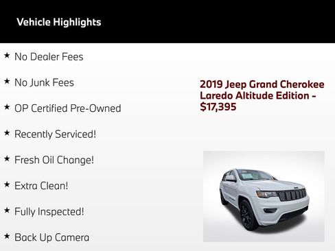 Used 2019 Jeep Grand Cherokee Altitude RWD image 48