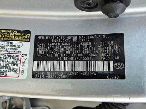 Used 2007 Toyota Camry XLE image 27