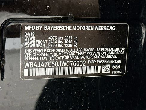 Used 2018 BMW 530i xDrive w/ Premium Package AWD/4WD image 34