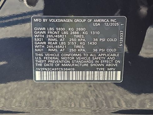 New 2026 Volkswagen Atlas SEL Premium R-Line AWD/4WD image 31
