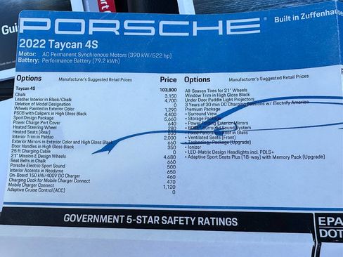 Used 2022 Porsche Taycan 4S image 25