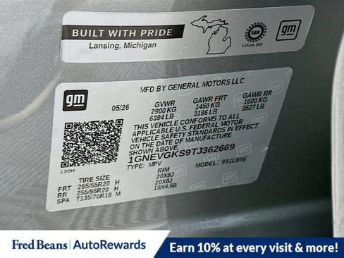 New 2026 Chevrolet Traverse LT w/ Sun and Wheel Package AWD/4WD image 25