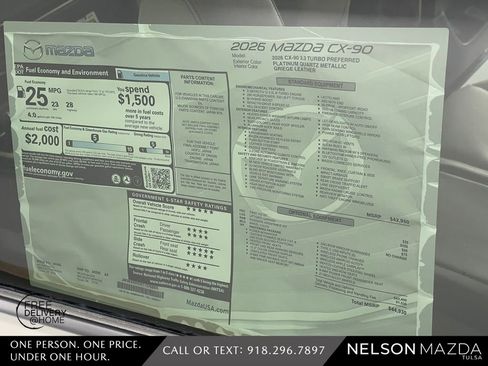 New 2026 MAZDA CX-90 3.3 Turbo w/ Preferred Package image 17