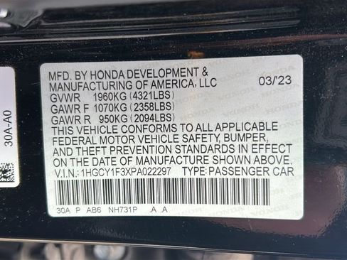 Used 2023 Honda Accord EX image 28