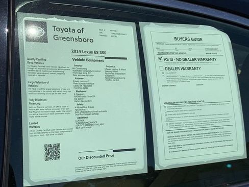 Used 2014 Lexus ES 350 w/ Premium Package FWD image 36